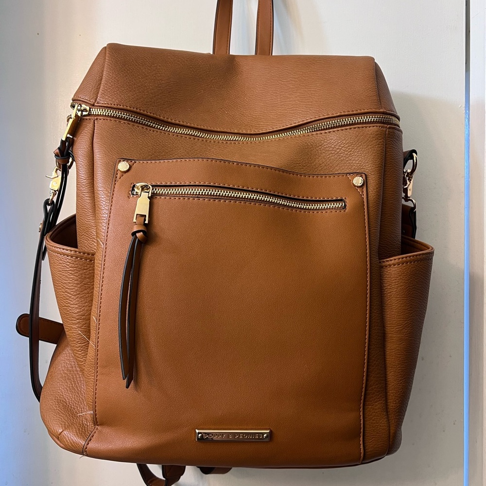 Poppy & Peonies back pack purse